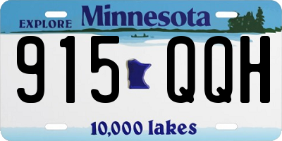 MN license plate 915QQH