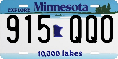 MN license plate 915QQO