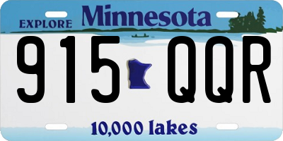 MN license plate 915QQR