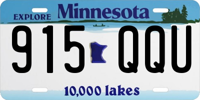 MN license plate 915QQU