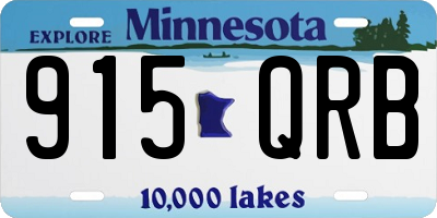 MN license plate 915QRB