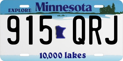MN license plate 915QRJ