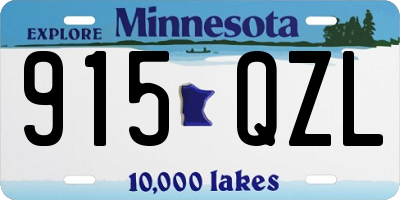 MN license plate 915QZL