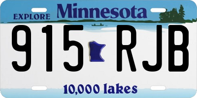 MN license plate 915RJB