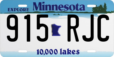 MN license plate 915RJC