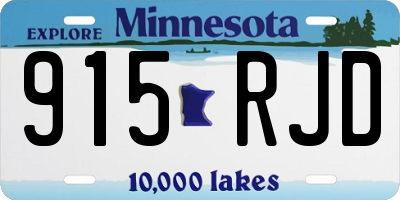 MN license plate 915RJD
