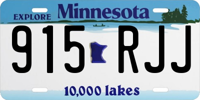 MN license plate 915RJJ