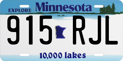 MN license plate 915RJL