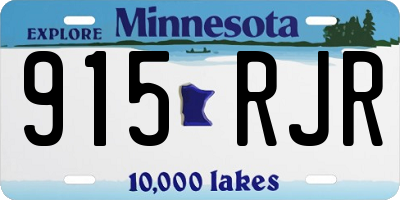 MN license plate 915RJR