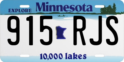 MN license plate 915RJS
