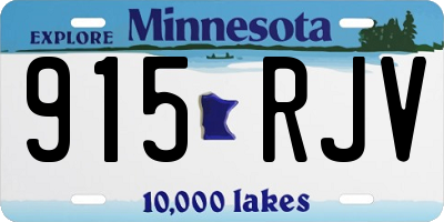 MN license plate 915RJV