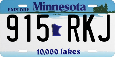 MN license plate 915RKJ