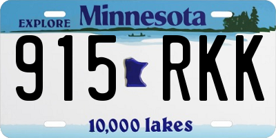 MN license plate 915RKK