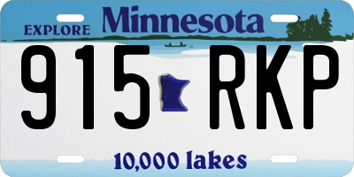MN license plate 915RKP