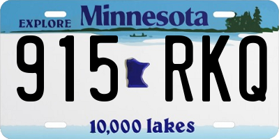MN license plate 915RKQ