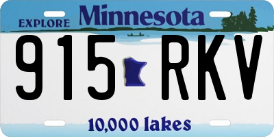 MN license plate 915RKV