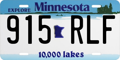 MN license plate 915RLF