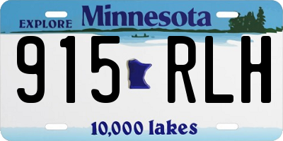 MN license plate 915RLH