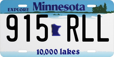 MN license plate 915RLL