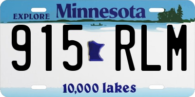 MN license plate 915RLM