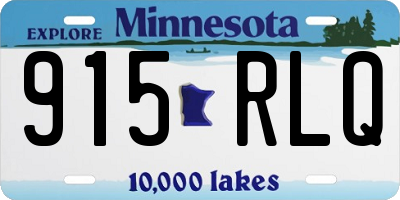 MN license plate 915RLQ