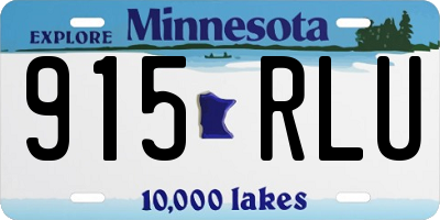 MN license plate 915RLU