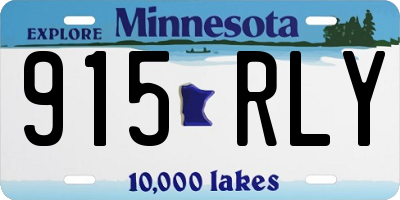 MN license plate 915RLY