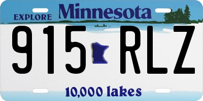 MN license plate 915RLZ