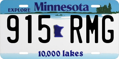 MN license plate 915RMG