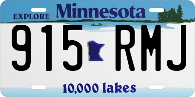 MN license plate 915RMJ