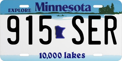 MN license plate 915SER