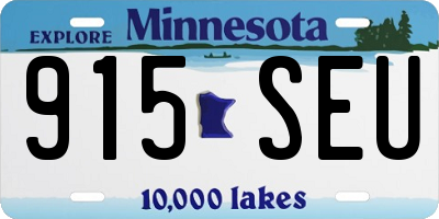 MN license plate 915SEU
