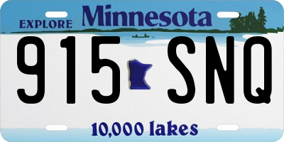 MN license plate 915SNQ
