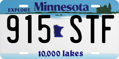 MN license plate 915STF