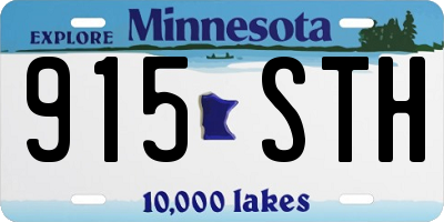 MN license plate 915STH