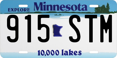 MN license plate 915STM