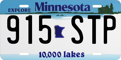 MN license plate 915STP