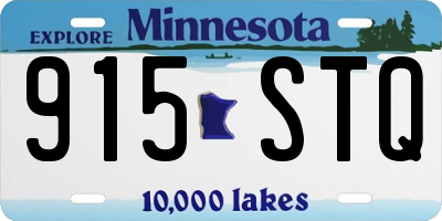 MN license plate 915STQ
