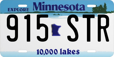 MN license plate 915STR