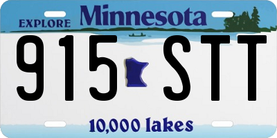 MN license plate 915STT