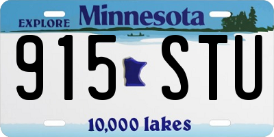 MN license plate 915STU