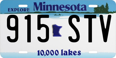MN license plate 915STV
