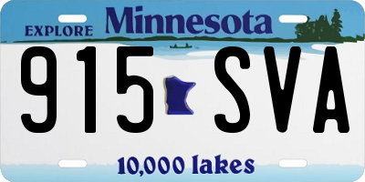MN license plate 915SVA