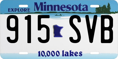 MN license plate 915SVB