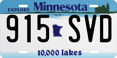 MN license plate 915SVD