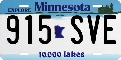 MN license plate 915SVE