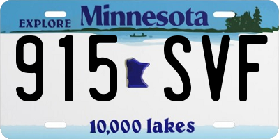 MN license plate 915SVF