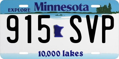 MN license plate 915SVP