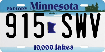 MN license plate 915SWV