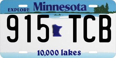 MN license plate 915TCB